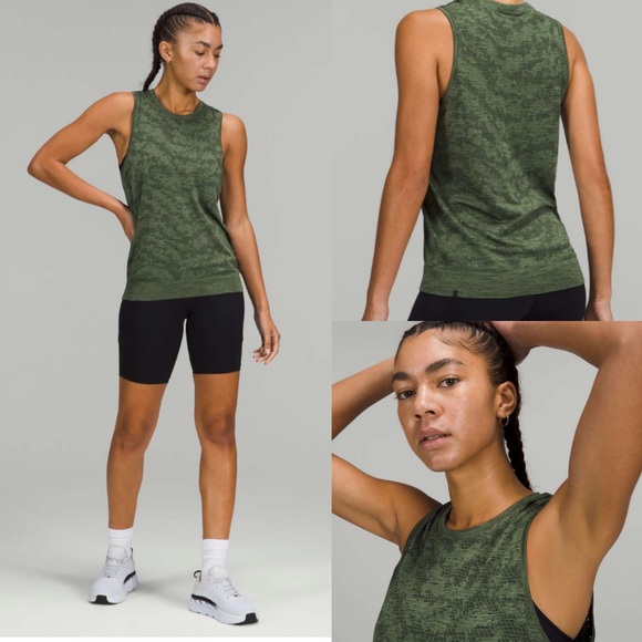 lululemon athletica Tops - Lululemon Swiftly Breathe Muscle Tank Top
Dot Scape Rainforest Green Green Twill